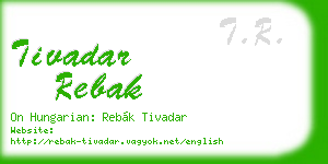 tivadar rebak business card