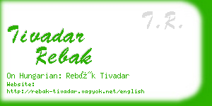 tivadar rebak business card